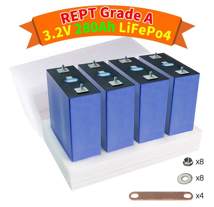 出厂价批发方形锂离子电池 3.2V 280ah LiFePO4 电池组