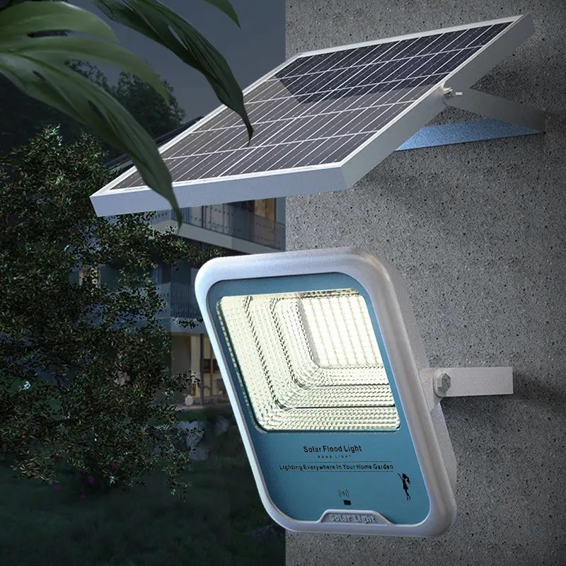 Solarpro 户外 IP66 LED 庭院灯，8W 壁挂式金属外壳太阳能泛光灯